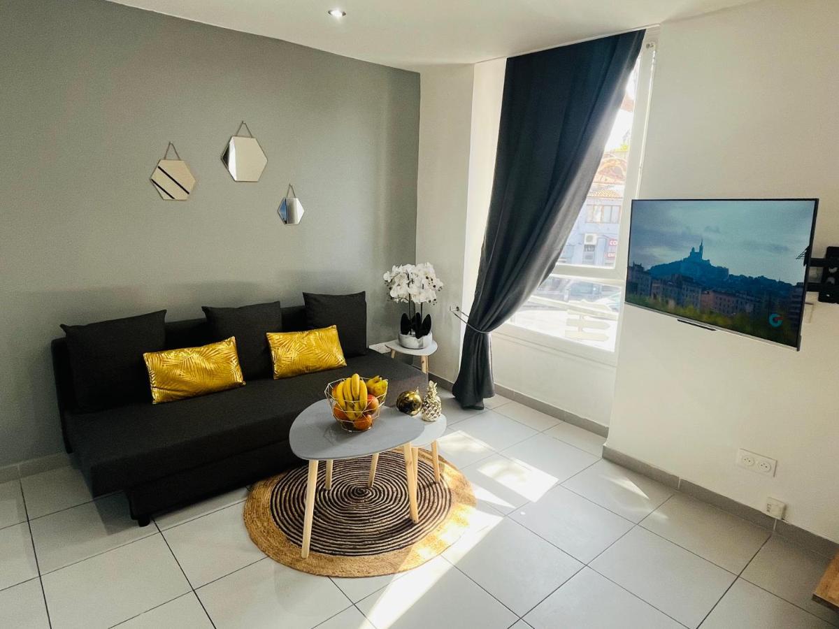 Superbe Duplex Design Neuf 2 Chambres, Climatise Tout Confort, Facile D,Acces Stationnement Gratuit Marseille Exterior photo